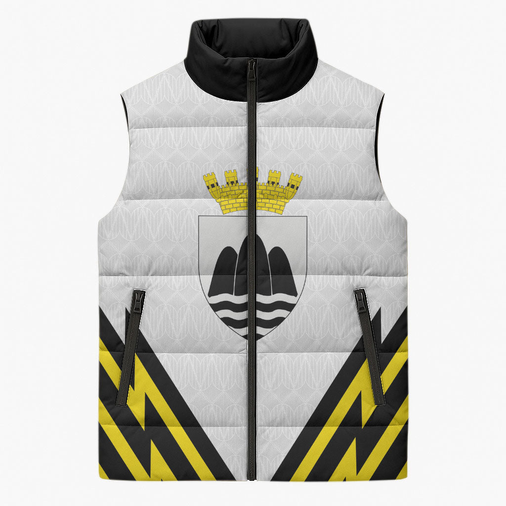 Personalised Malta Gozo Island Sleeveless Puffer Jacket Flag Inspired