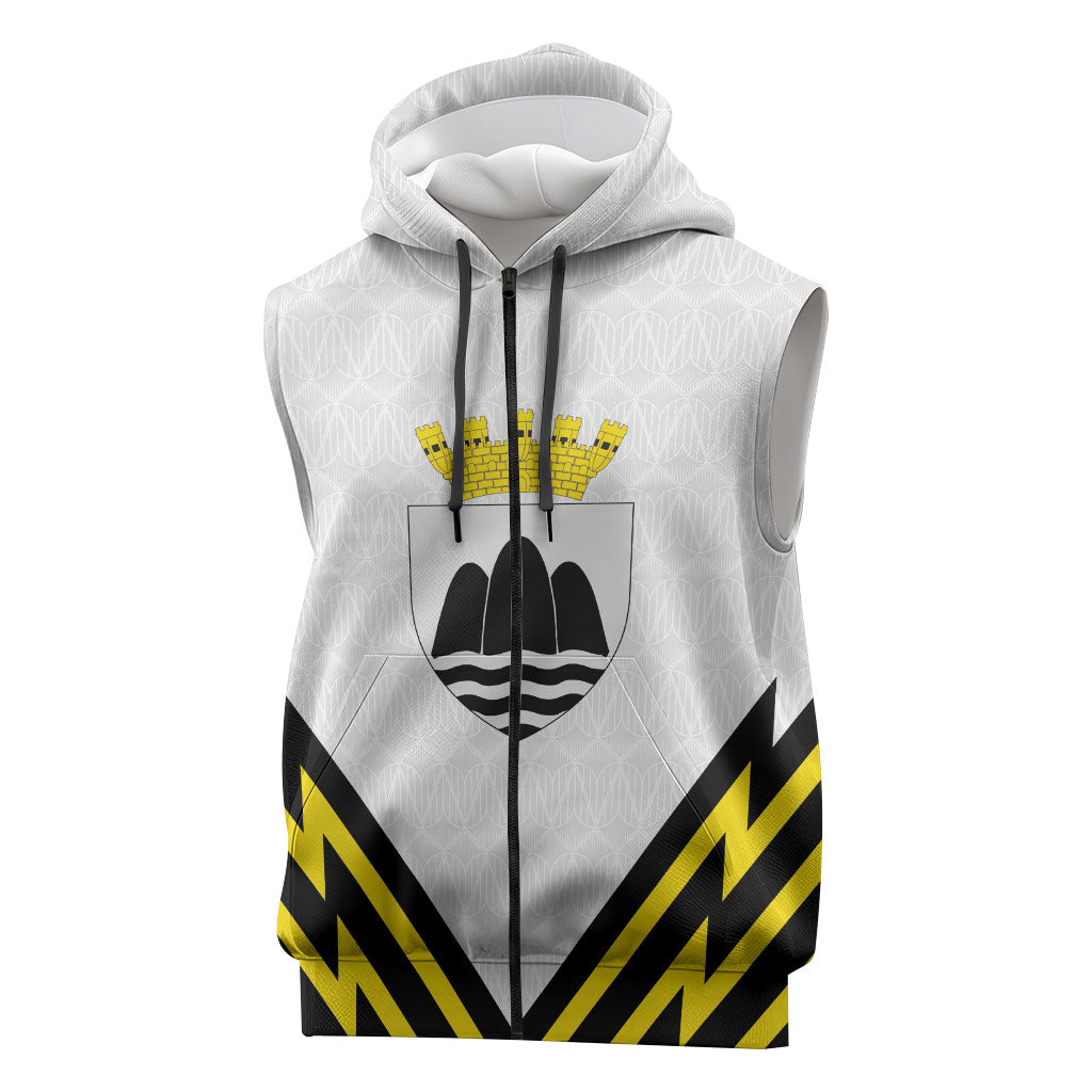 Personalised Malta Gozo Island Sleeveless Zip Hoodie Flag Inspired