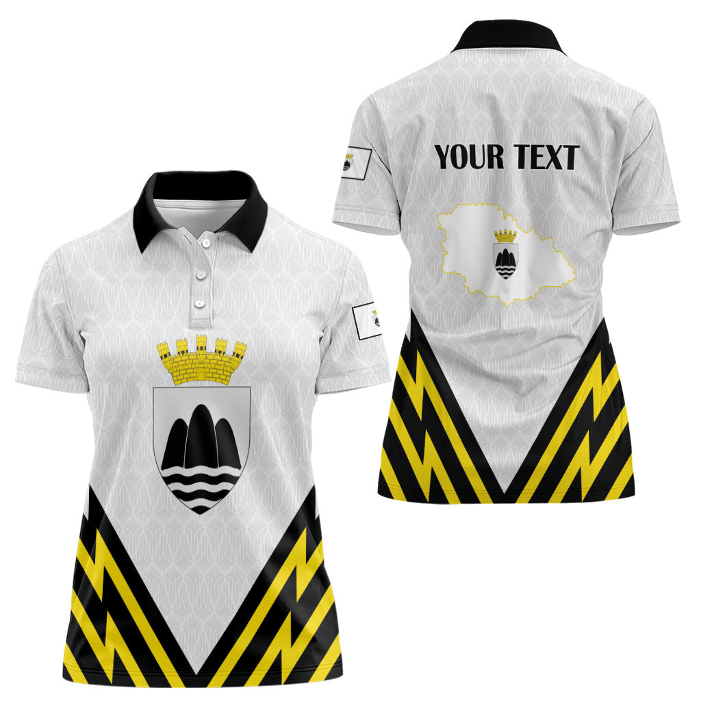 Personalised Malta Gozo Island Women Polo Shirt Flag Inspired
