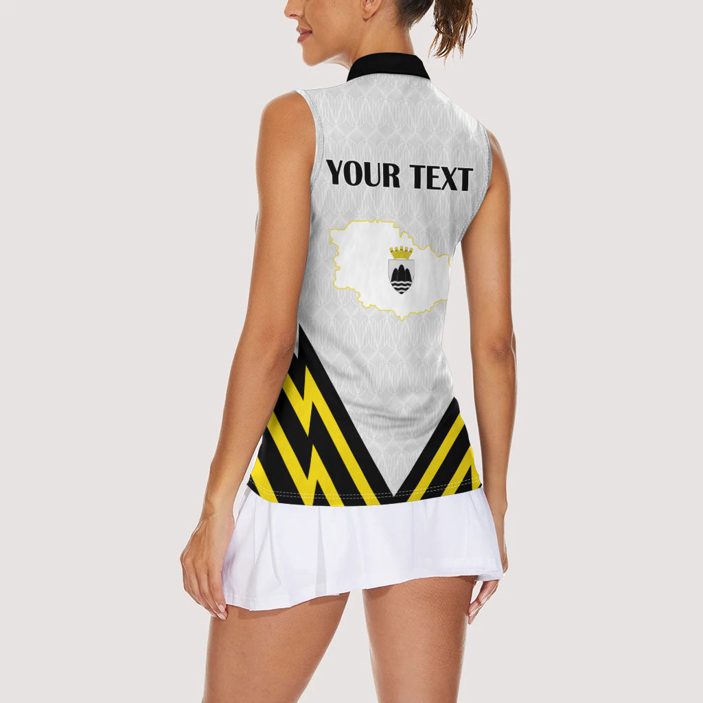 Personalised Malta Gozo Island Women Sleeveless Polo Shirt Flag Inspired