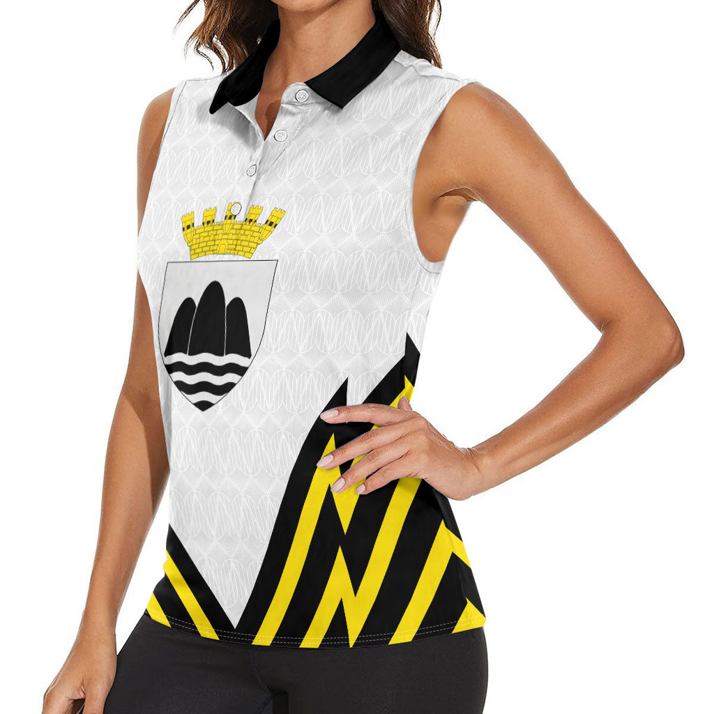 Personalised Malta Gozo Island Women Sleeveless Polo Shirt Flag Inspired