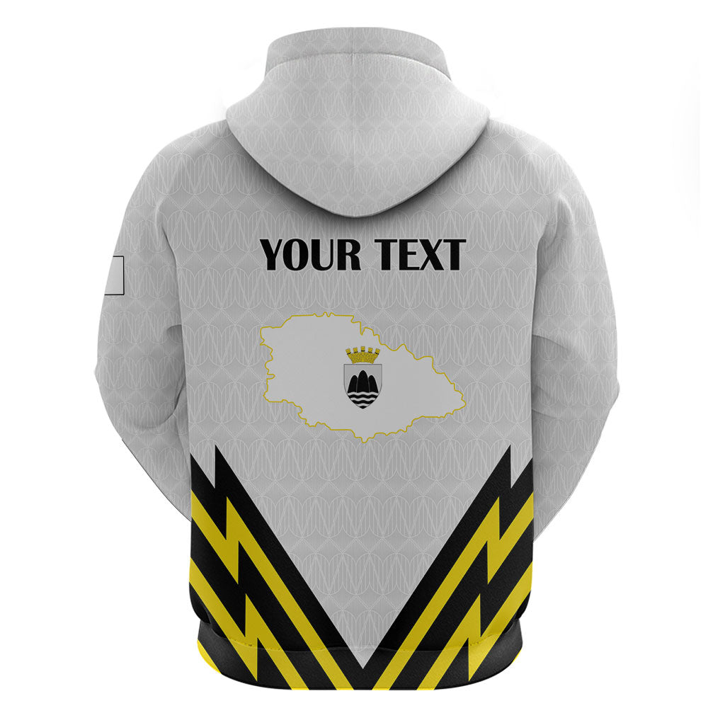 Personalised Malta Gozo Island Zip Hoodie Flag Inspired