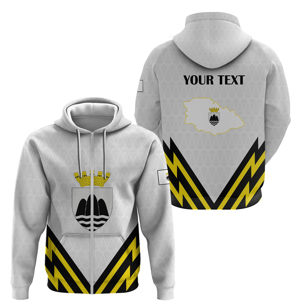 Personalised Malta Gozo Island Zip Hoodie Flag Inspired