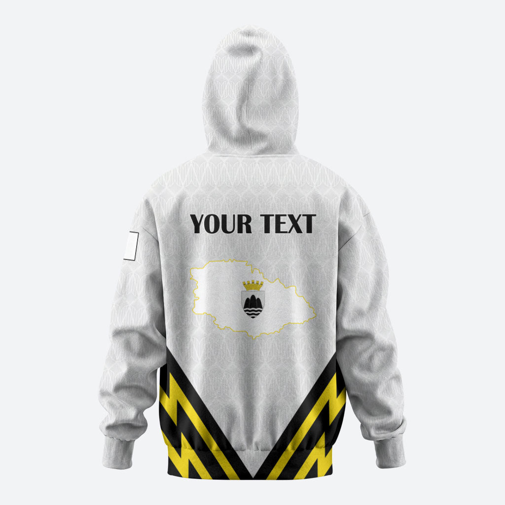 Personalised Malta Gozo Island Zip Hoodie Flag Inspired
