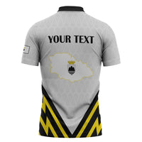 Personalised Malta Gozo Island Zipper Polo Shirt Flag Inspired