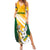 Australia Soccer Summer Maxi Dress Matildas Kangaroo With World Cup Trophy 2023 Yellow Version - Wonder Print Shop