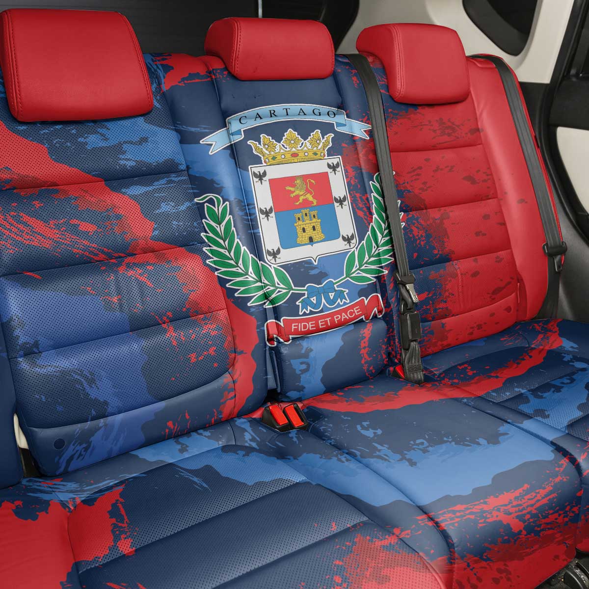 Costa Rica Cartago Province Back Car Seat Cover Brumosos Hometown - Wonder Print Shop