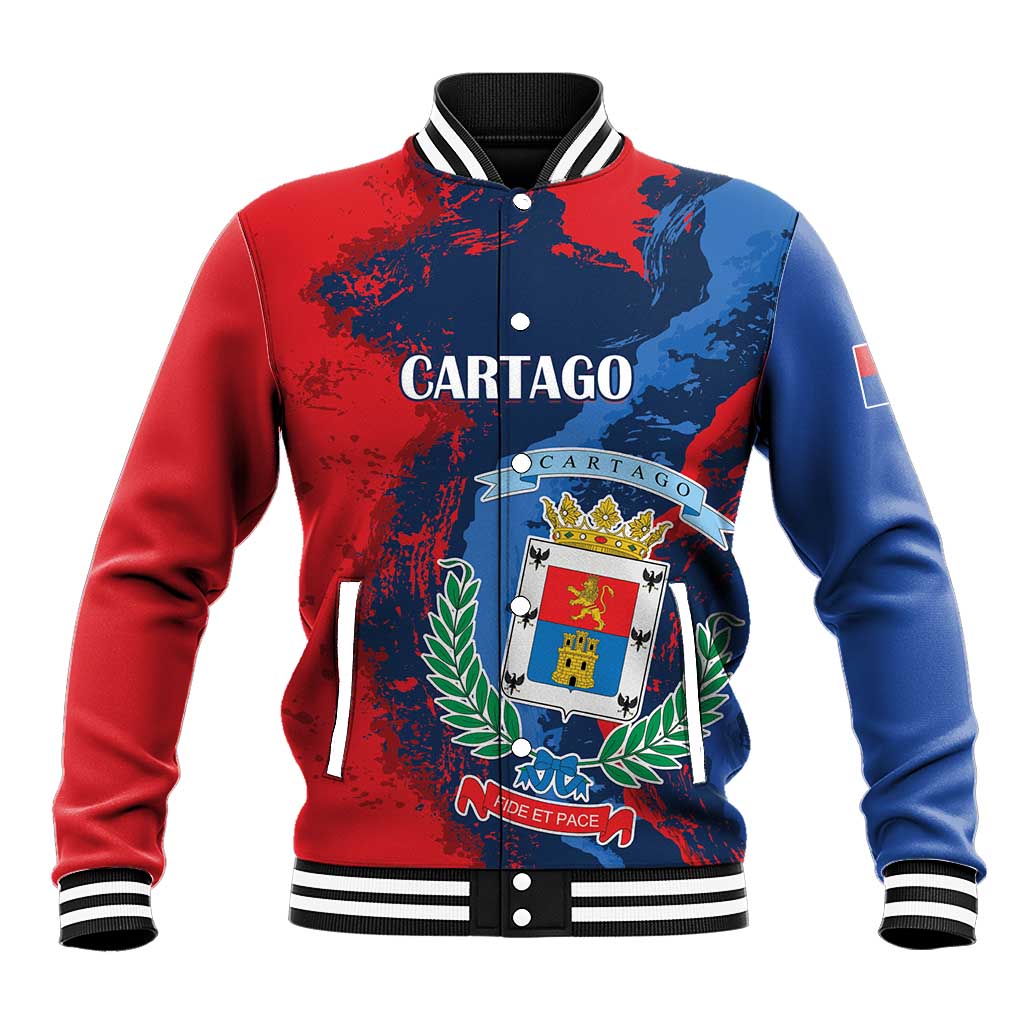 Personalized Costa Rica Cartago Province Baseball Jacket Brumosos Hometown - Wonder Print Shop