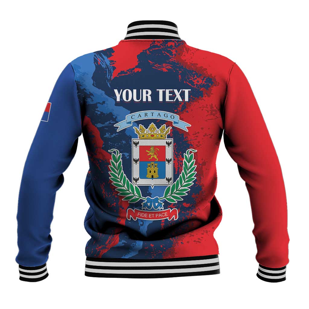 Personalized Costa Rica Cartago Province Baseball Jacket Brumosos Hometown - Wonder Print Shop