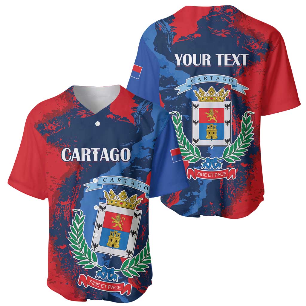 Personalized Costa Rica Cartago Province Baseball Jersey Brumosos Hometown - Wonder Print Shop