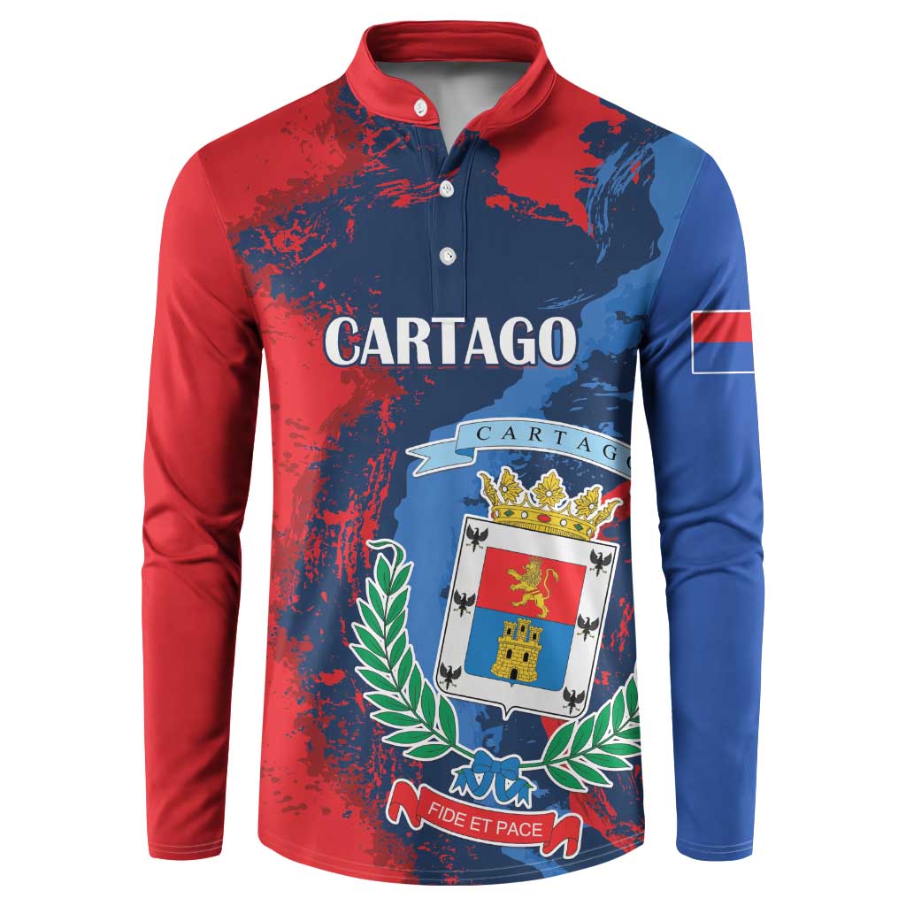 Personalized Costa Rica Cartago Province Button Sweatshirt Brumosos Hometown - Wonder Print Shop