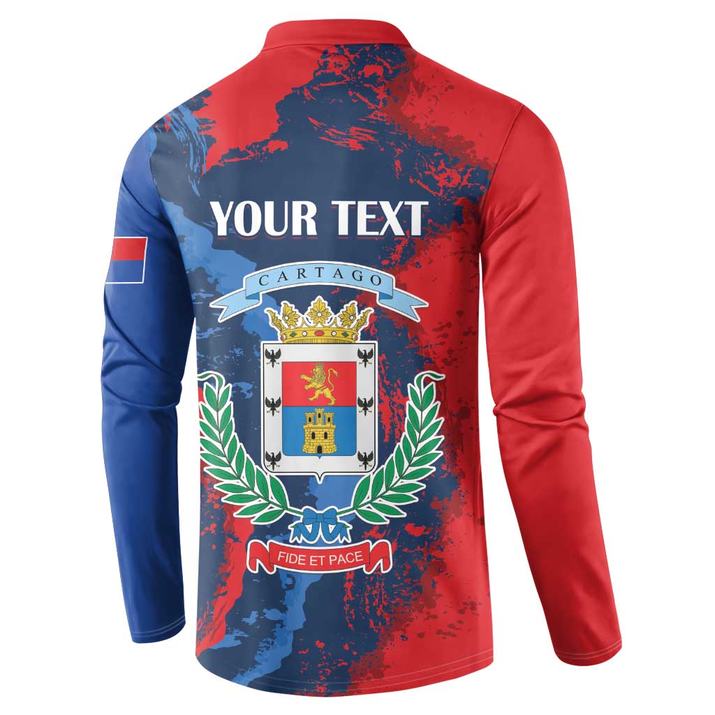 Personalized Costa Rica Cartago Province Button Sweatshirt Brumosos Hometown - Wonder Print Shop