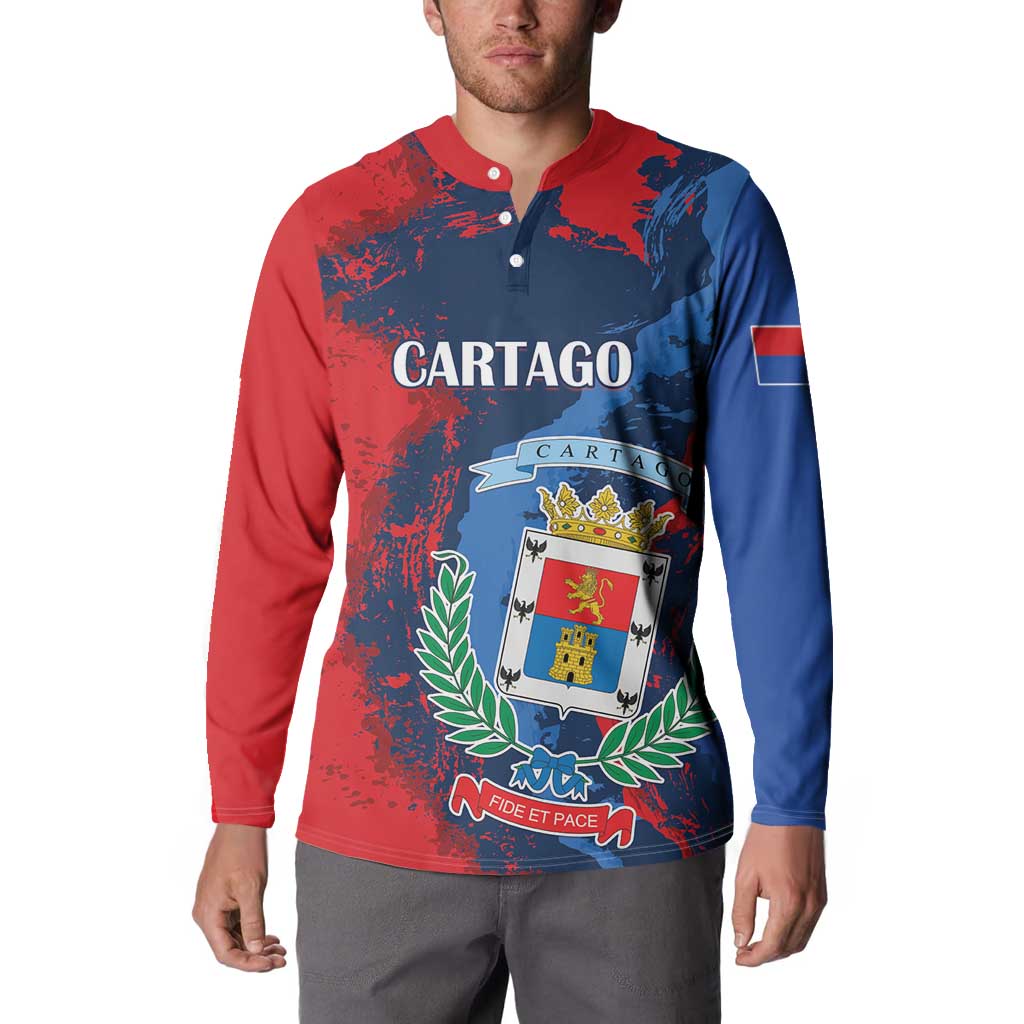 Personalized Costa Rica Cartago Province Button Sweatshirt Brumosos Hometown - Wonder Print Shop