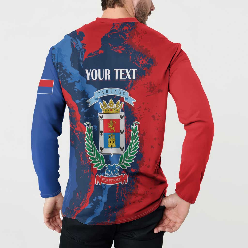 Personalized Costa Rica Cartago Province Button Sweatshirt Brumosos Hometown - Wonder Print Shop