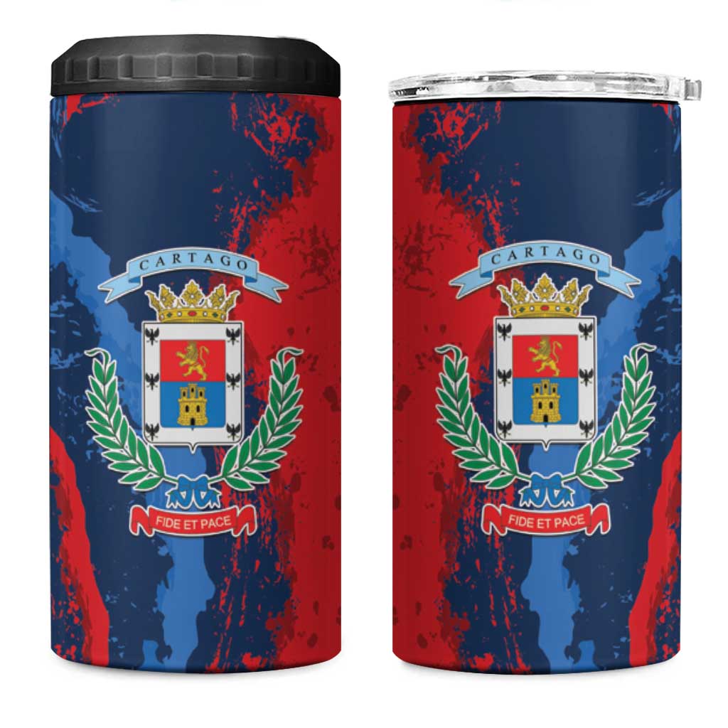 Costa Rica Cartago Province 4 in 1 Can Cooler Tumbler Brumosos Hometown - Wonder Print Shop