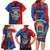 Personalized Costa Rica Cartago Province Family Matching Long Sleeve Bodycon Dress and Hawaiian Shirt Brumosos Hometown - Wonder Print Shop