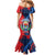 Personalized Costa Rica Cartago Province Family Matching Mermaid Dress and Hawaiian Shirt Brumosos Hometown - Wonder Print Shop