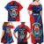 Personalized Costa Rica Cartago Province Family Matching Off Shoulder Maxi Dress and Hawaiian Shirt Brumosos Hometown - Wonder Print Shop