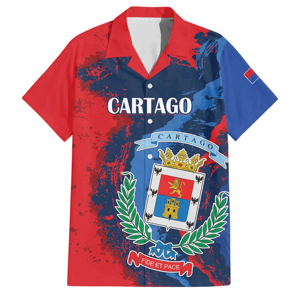 Personalized Costa Rica Cartago Province Family Matching Off Shoulder Maxi Dress and Hawaiian Shirt Brumosos Hometown - Wonder Print Shop