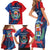 Personalized Costa Rica Cartago Province Family Matching Short Sleeve Bodycon Dress and Hawaiian Shirt Brumosos Hometown - Wonder Print Shop