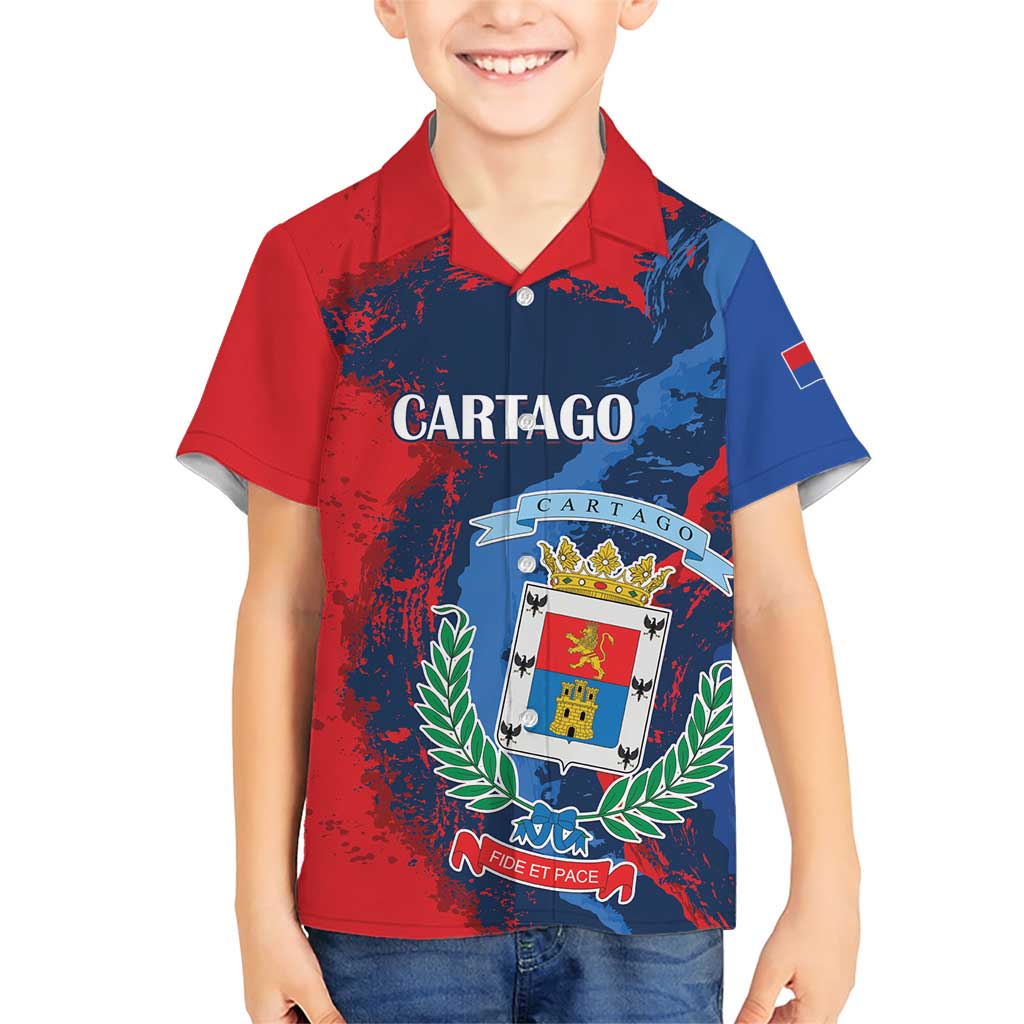 Personalized Costa Rica Cartago Province Family Matching Short Sleeve Bodycon Dress and Hawaiian Shirt Brumosos Hometown - Wonder Print Shop