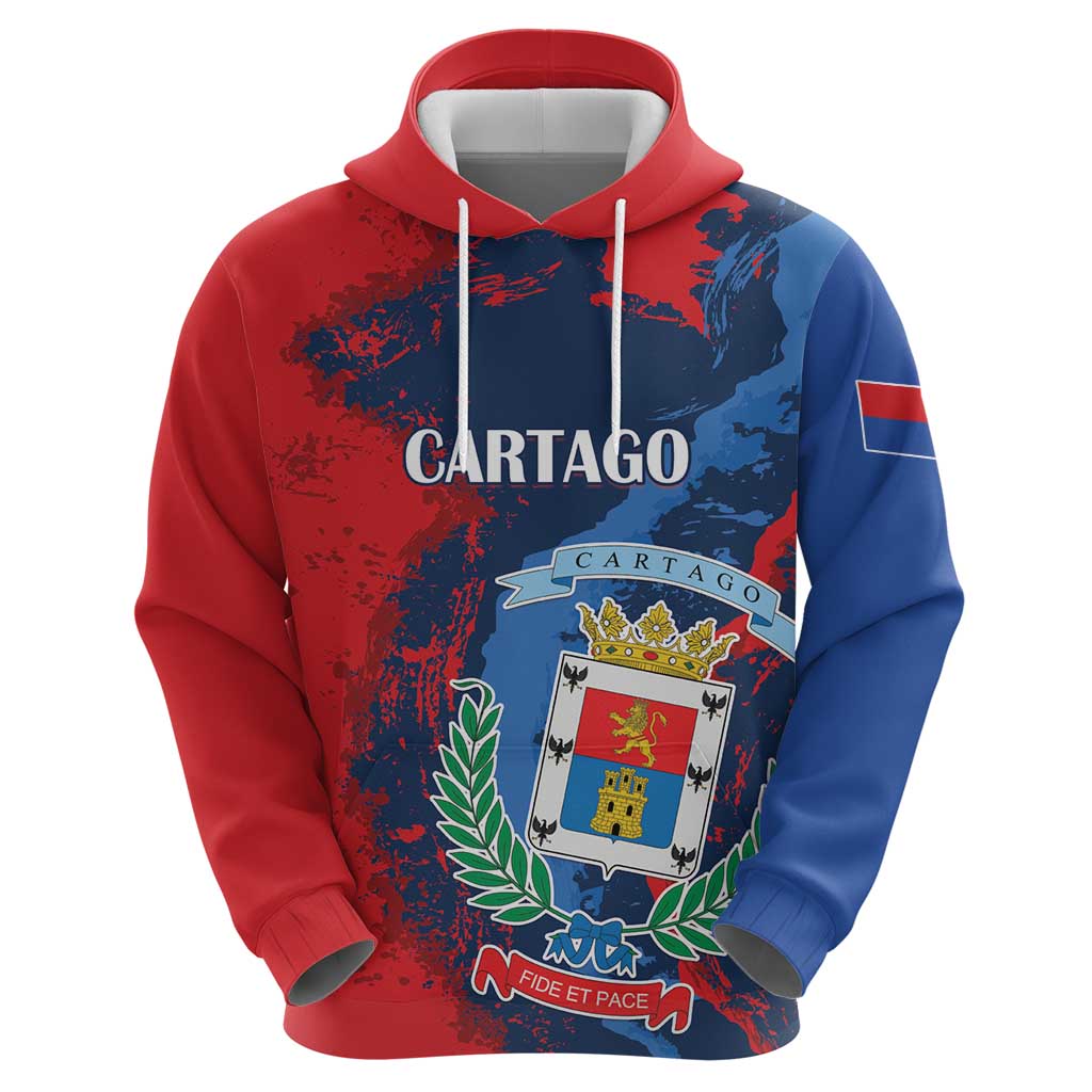 Personalized Costa Rica Cartago Province Hoodie Brumosos Hometown - Wonder Print Shop