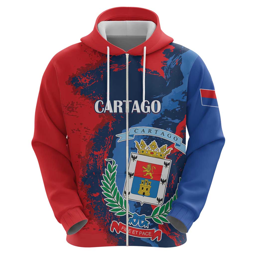 Personalized Costa Rica Cartago Province Hoodie Brumosos Hometown - Wonder Print Shop