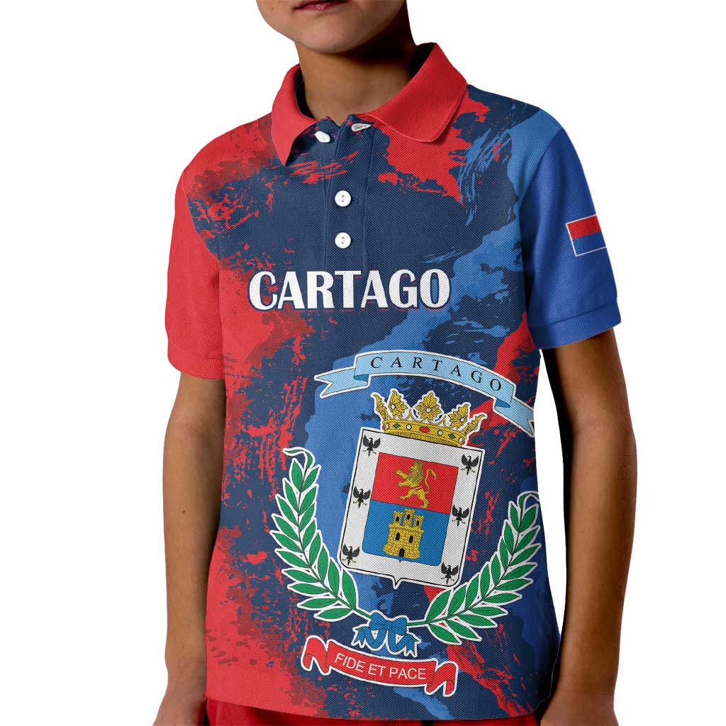 Personalized Costa Rica Cartago Province Kid Polo Shirt Brumosos Hometown - Wonder Print Shop