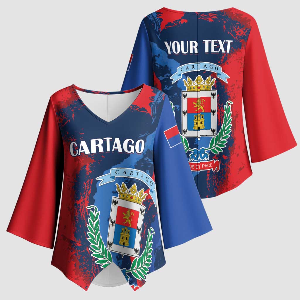 Personalized Costa Rica Cartago Province Kimono Sleeve Blouse Brumosos Hometown - Wonder Print Shop