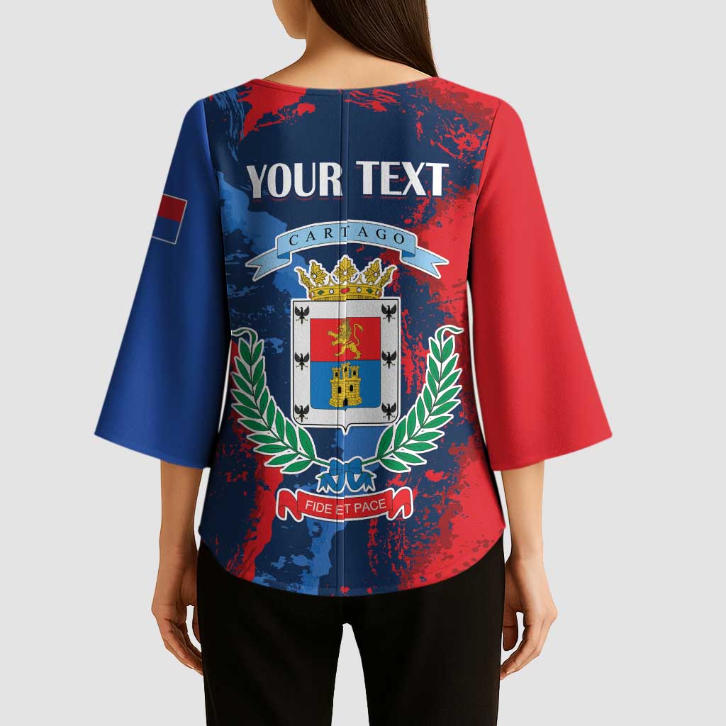Personalized Costa Rica Cartago Province Kimono Sleeve Blouse Brumosos Hometown - Wonder Print Shop