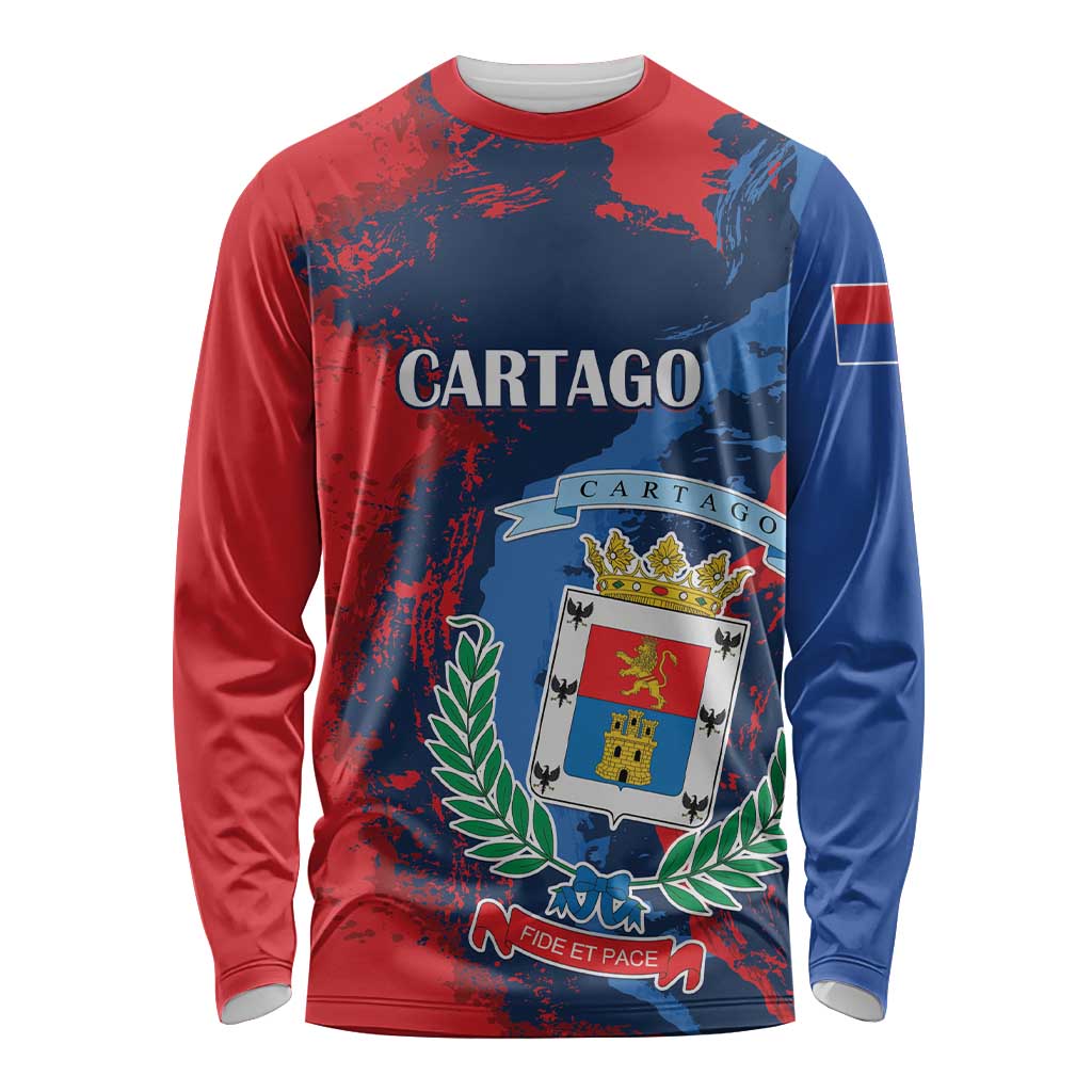 Personalized Costa Rica Cartago Province Long Sleeve Shirt Brumosos Hometown - Wonder Print Shop