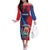 Personalized Costa Rica Cartago Province Off The Shoulder Long Sleeve Dress Brumosos Hometown - Wonder Print Shop