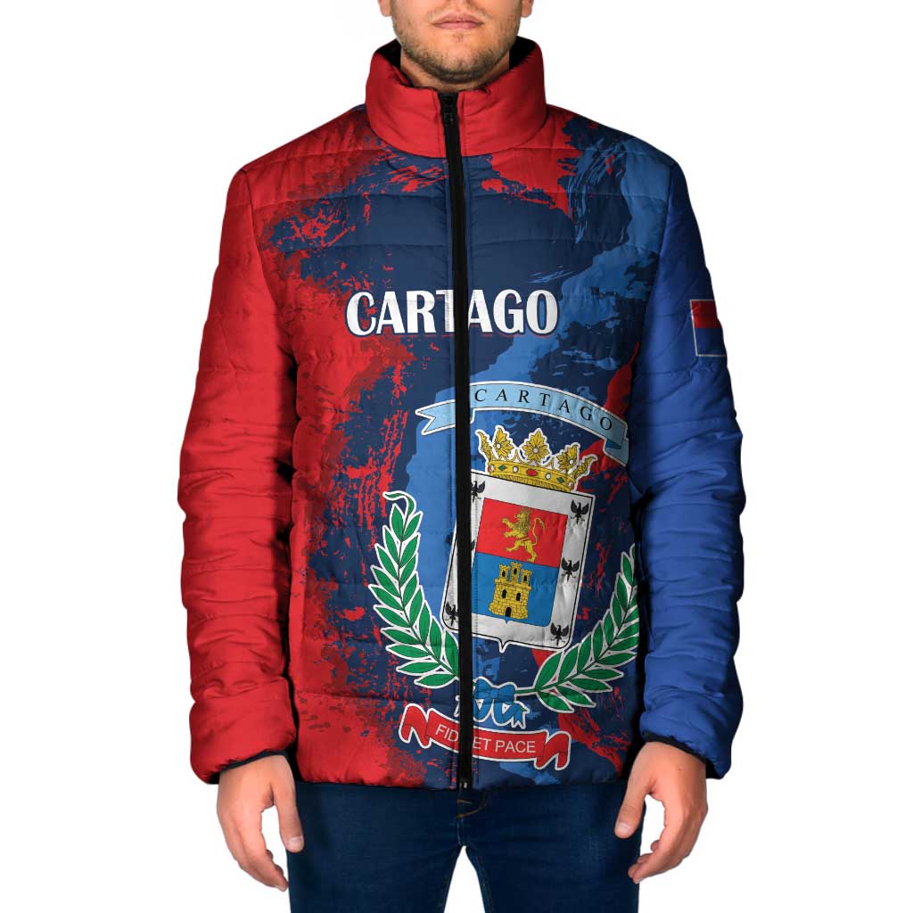Personalized Costa Rica Cartago Province Padded Jacket Brumosos Hometown - Wonder Print Shop