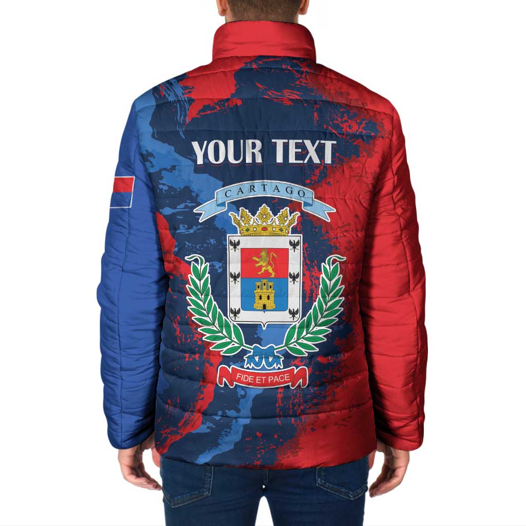 Personalized Costa Rica Cartago Province Padded Jacket Brumosos Hometown - Wonder Print Shop