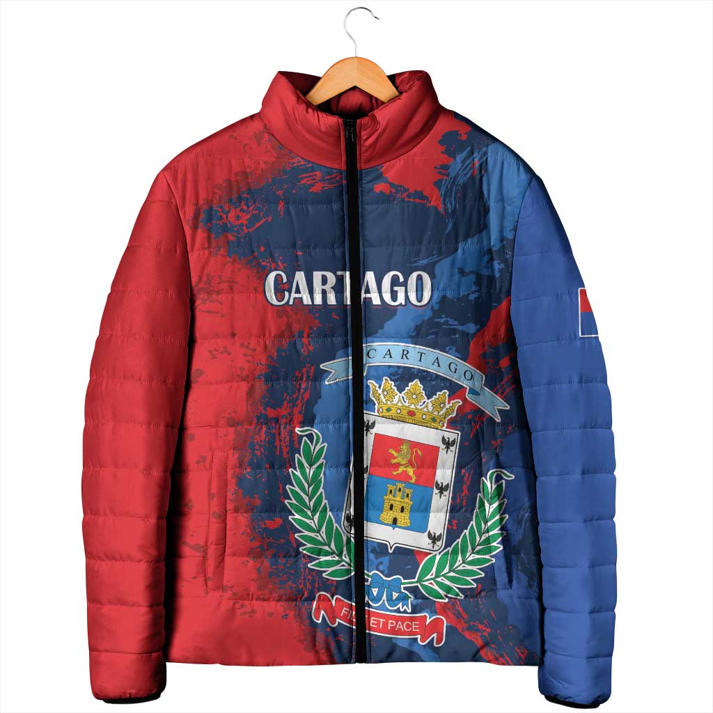 Personalized Costa Rica Cartago Province Padded Jacket Brumosos Hometown - Wonder Print Shop