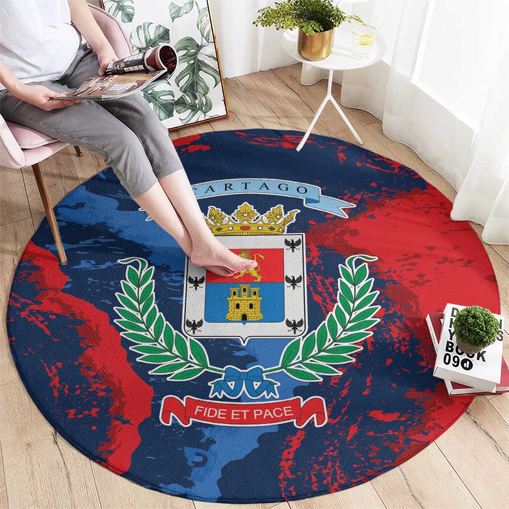 Costa Rica Cartago Province Round Carpet Brumosos Hometown - Wonder Print Shop