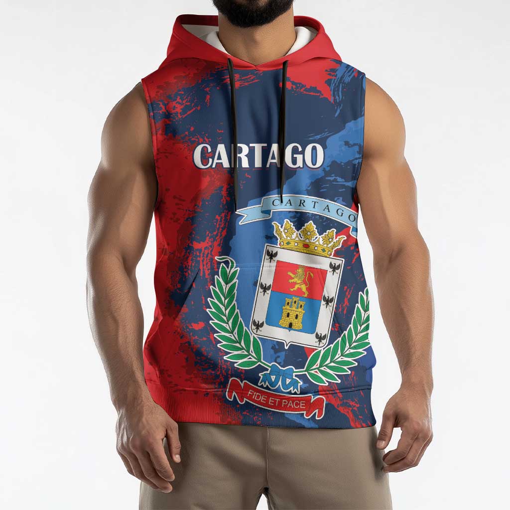 Personalized Costa Rica Cartago Province Sleeveless Hoodie Brumosos Hometown - Wonder Print Shop