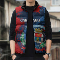 Personalized Costa Rica Cartago Province Sleeveless Puffer Jacket Brumosos Hometown - Wonder Print Shop