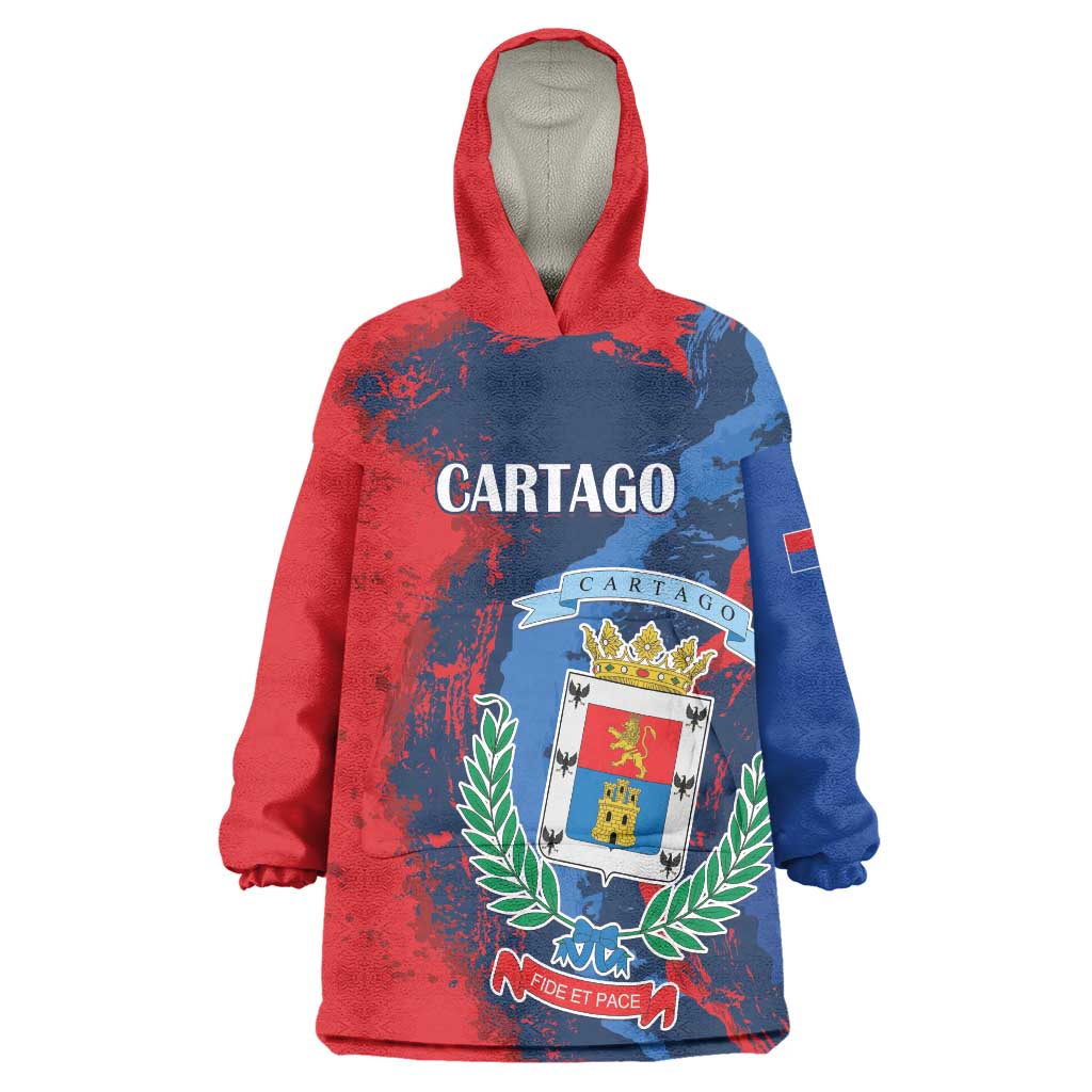 Personalized Costa Rica Cartago Province Wearable Blanket Hoodie Brumosos Hometown - Wonder Print Shop