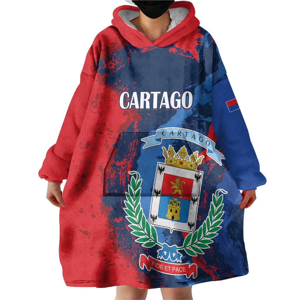 Personalized Costa Rica Cartago Province Wearable Blanket Hoodie Brumosos Hometown - Wonder Print Shop
