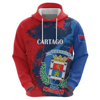 Personalized Costa Rica Cartago Province Zip Hoodie Brumosos Hometown - Wonder Print Shop