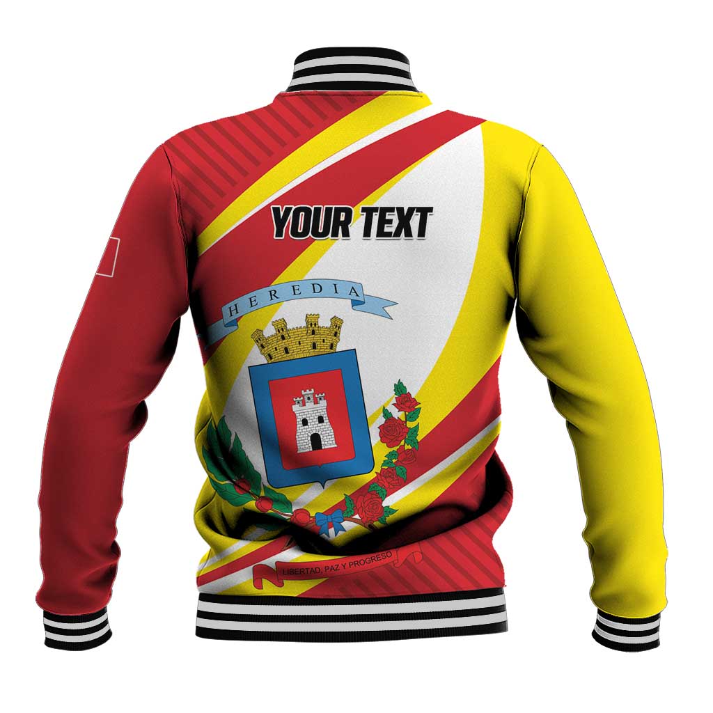 Personalized Costa Rica Heredia Province Baseball Jacket - Wonder Print Shop
