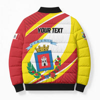 Personalized Costa Rica Heredia Province Bomber Puffer Jacket - Wonder Print Shop