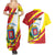 Personalized Costa Rica Heredia Province Couples Matching Summer Maxi Dress and Hawaiian Shirt - Wonder Print Shop