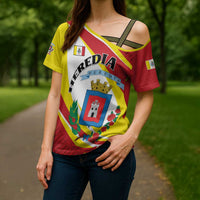 Personalized Costa Rica Heredia Province Cross Shoulder Shirt - Wonder Print Shop