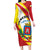 Personalized Costa Rica Heredia Province Family Matching Long Sleeve Bodycon Dress and Hawaiian Shirt - Wonder Print Shop