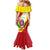 Personalized Costa Rica Heredia Province Family Matching Mermaid Dress and Hawaiian Shirt - Wonder Print Shop