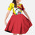 Personalized Costa Rica Heredia Province Family Matching Off Shoulder Maxi Dress and Hawaiian Shirt - Wonder Print Shop