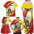 Personalized Costa Rica Heredia Province Family Matching Off Shoulder Maxi Dress and Hawaiian Shirt - Wonder Print Shop