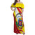 Personalized Costa Rica Heredia Province Family Matching Off Shoulder Maxi Dress and Hawaiian Shirt - Wonder Print Shop